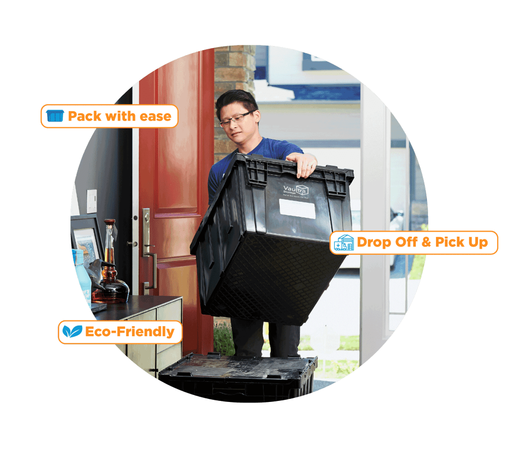 Vaultra Storage's bin rental option.