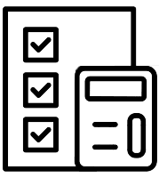 Illustration of a calculator & spreadsheets