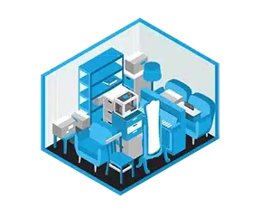 Graphic of an 10x8 storage unit