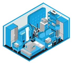 Graphic of a 15x10 storage unit