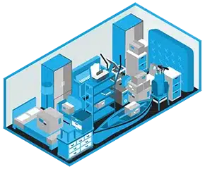 Graphic of a spacious 20x10 storage unit