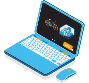 Graphic of a customer renting our moving & storage bundle.