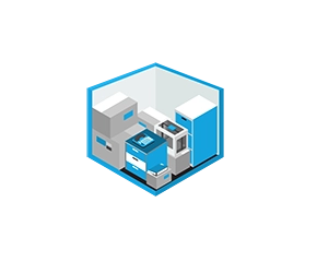 Graphic of a 5x5 Stacked Storage Unit