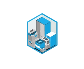 Graphic of a 5x5 storage unit