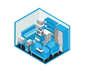 Graphic of an 8x10 storage unit
