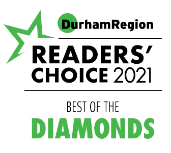 Logo of reader's choice award Durham Region
