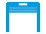 Graphic of a storage unit door