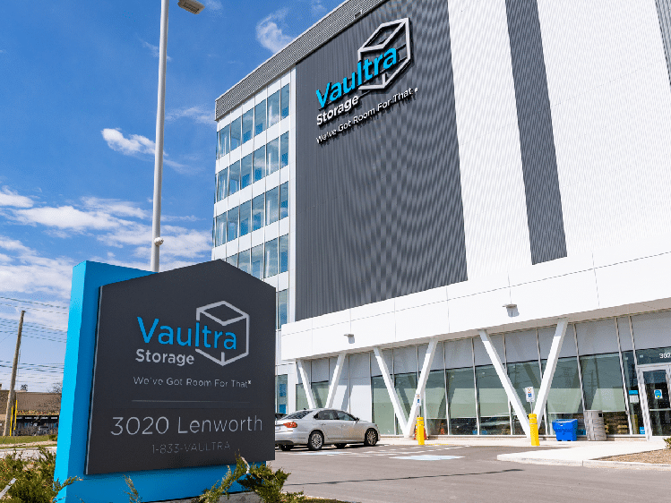 Outside of Vaultra Storage Sherway