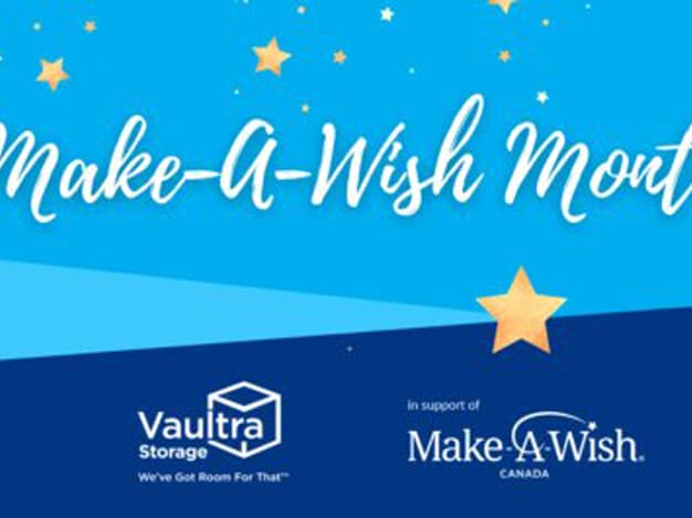 Vaultra Storage proudly donated to the Make-A-Wish Foundation, supporting their mission to grant life-changing wishes to children facing critical illnesses. Through this contribution, Vaultra Storage aims to help create unforgettable experiences for these brave kids and their families, reinforcing their commitment to giving back to the community and making a positive impact in the lives of those in need.