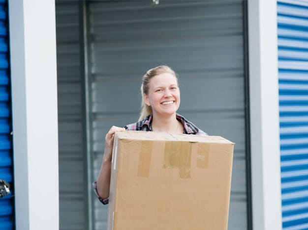 Tips on how to organize your storage unit to access your items easily.
