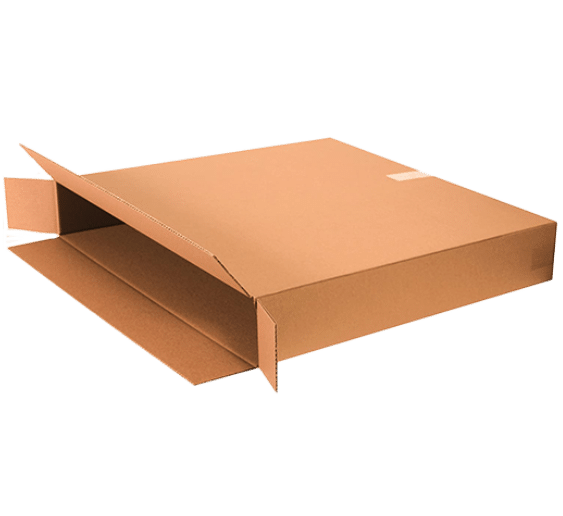 Specialized TV boxes with reinforced padding, designed to protect flat-screen televisions during moving or storage, ensuring safe transport without damage.