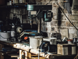 Image of a cluttered garage