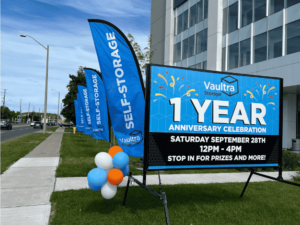 Celebrating one year of serving the Markham community with our self storage solutions!