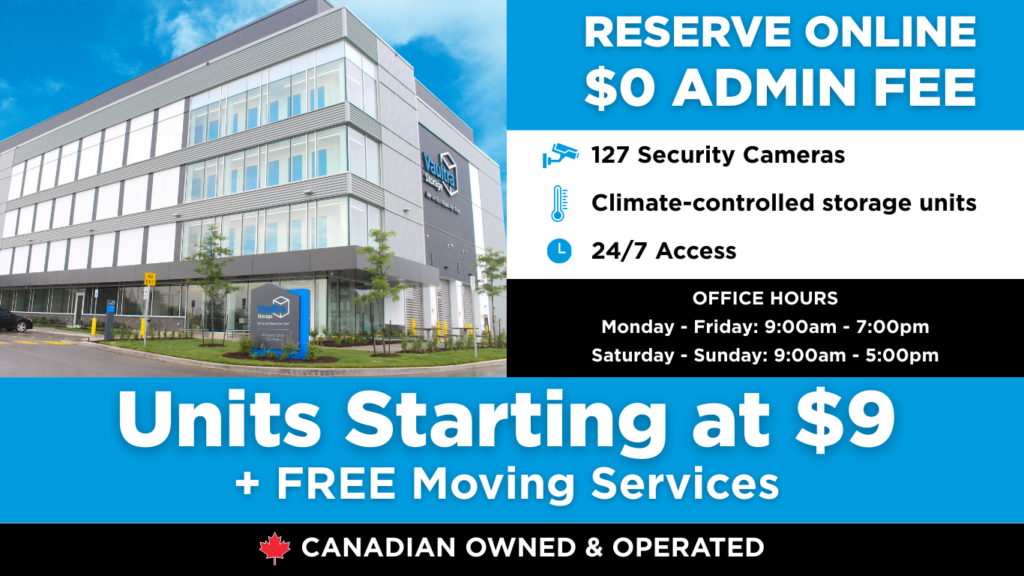 Self storage in Brampton with 24/7 access & units starting at $9