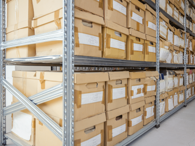 Documents stored at Vaultra Storage