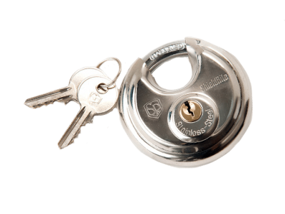 Disc locks available at select Vaultra Storage facilities