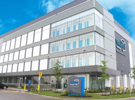 Exterior shot of Vaultra Storage Ajax, showcasing a modern storage facility with a clean design, secure entry points, and well-maintained surroundings for customer convenience.