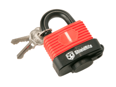 Weather protected lock available at select Vaultra Storage locations.